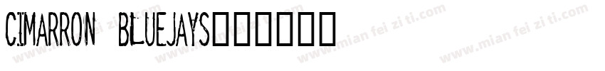 Cimarron Bluejays字体转换